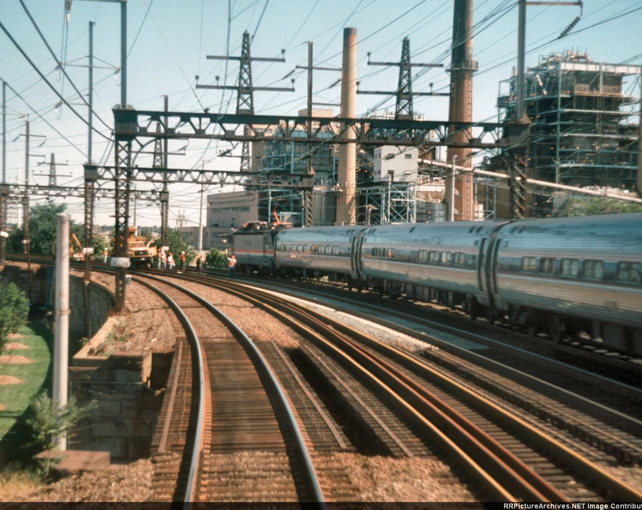 Track work south of New Haven